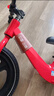 飞鸽儿童平衡车1-3-6岁男女小孩滑行无脚踏自行车宝宝两轮滑步车礼物 12寸镁合金一体充气轮【中国红】 实拍图