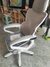 朗域轩品人体工学电竞椅人工力学座椅久坐护腰宿舍游戏电脑椅子可躺写字椅 【升级四向腰托】蝶翼白丨乳胶-4级气杆 120-155度(含) 联动扶手 四向腰托 实拍图