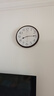 精工新品日本精工11英寸扫秒简约挂钟家用免打孔卧室静音钟表直径28cm 实拍图