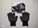 【已售10万 】手套骑行骑自行车半指防滑快递外卖钓鱼男女可触屏 漏五指手套2双【黑色】 均码 实拍图