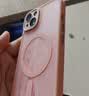 KEKLLE【肤感磁吸】适用iPhone15手机壳 苹果15保护套磁吸无线充电磨砂防摔镜头全包软边保护套 樱花粉 实拍图
