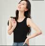 梵希蔓白色背心吊带女内搭2026年夏外穿打底衫修身针织上衣 黑色  M 实拍图