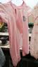 舒贝怡2件装婴儿衣服夏季薄款新生儿连体衣短袖哈衣儿童爬服粉色80CM 实拍图