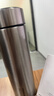 炊大皇保温杯 316L不锈钢茶水分离男女商务便携水杯 钢本色 490ml 实拍图