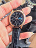 【网红爆款】商务腕表石英运动表休闲皮带男女手表 黑色 实拍图