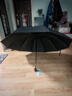 天堂伞 双人晴雨伞三折 晴雨伞三折10骨超大加固黑胶防晒伞 曜石黑 实拍图