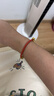 周生生【细绳】串珠3mm细版手绳转运珠皮绳男女定价不锈钢绳-珊瑚红 Y19 实拍图