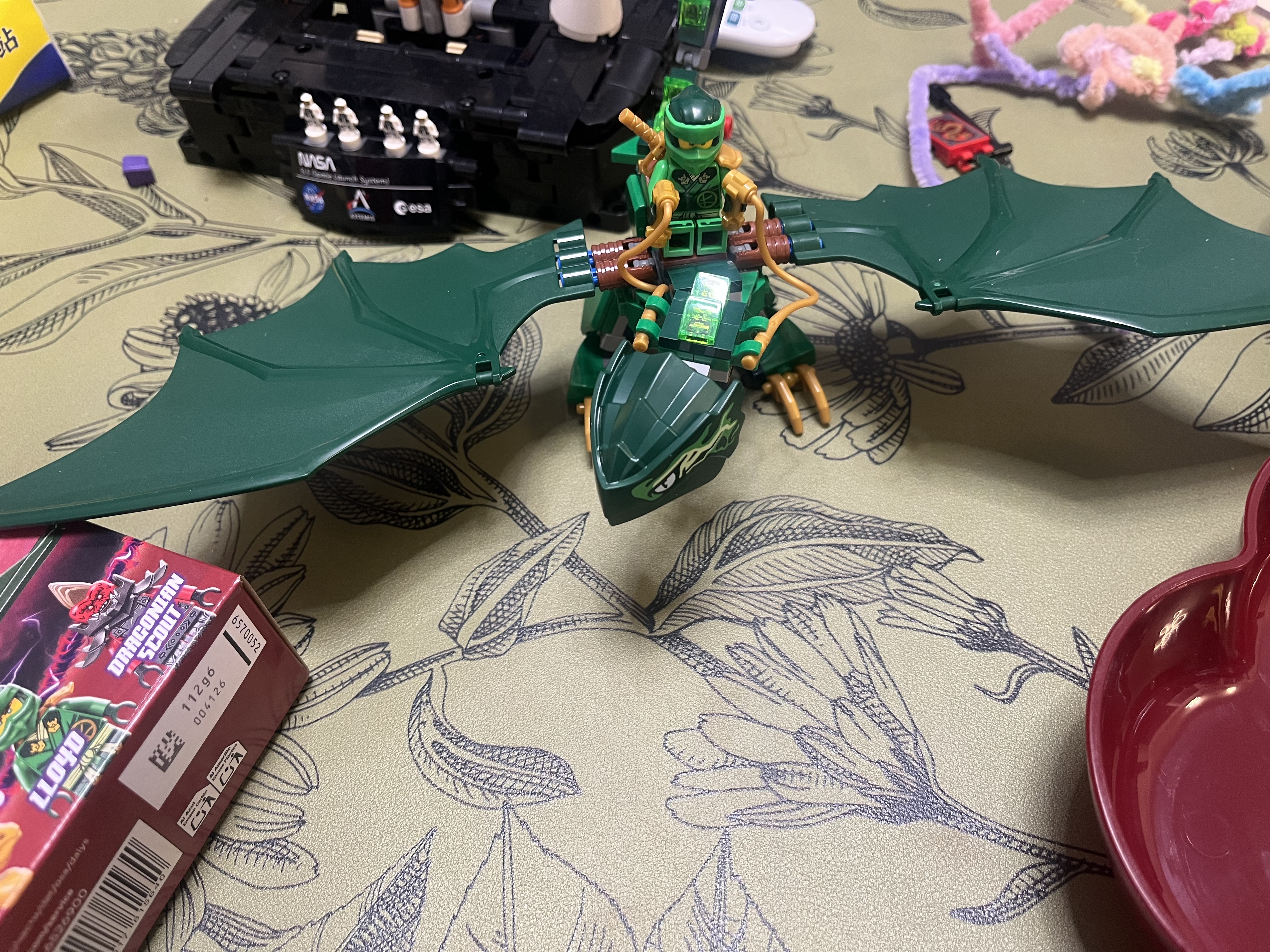 乐高（LEGO）幻影忍者系列机甲拼装积木玩具儿童家居饰品儿童生日礼物 71829 劳埃德的绿色森林飞龙 实拍图