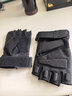 骑兵连Cavalry运动手套半指战术训练军迷户外短指手套健身动感单车手套防滑耐磨骑行装备 黑色 实拍图