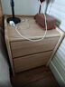 京东京造实木床头柜 天然橡胶木|大容量2抽 卧室收纳柜储物柜 CB02 实拍图