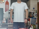 战浩【2件】冰丝莫代尔棉短袖t恤男夏季青年薄纯白色打底衫圆领半袖体 白色+白色 2XL 建议【150-165斤】 实拍图