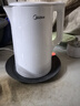 美的（Midea）电热水壶家用烧水壶泡茶0涂层食品级304不锈钢自动断电双层防烫全钢无缝1.5L大容量 MK-HJ1566 实拍图