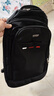 袋鼠双肩包男士背包大容量行李旅游包学生书包女初中商务笔记本电脑包 黑色配红标 实拍图