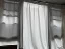 梓呢帘纱帘透光不透人卧室隔断纱窗帘客厅遮阳防晒防窥阳台隔热窗 透光不透人-奶白纱-挂钩式送挂钩 2.5米宽*2.2米高一片【高可改】 实拍图