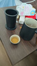 京东京造  旅行茶具 便携旅行茶具茶杯户外茶具整套黑陶舟山 一壶四杯 实拍图