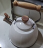 苏泊尔SUPOR 响水壶悦目鸣笛不锈钢开水壶 燃气磁炉通用烧水壶 2.5L白色 实拍图