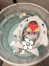 iuu婴儿游泳桶免安装 儿童洗澡桶 可折叠泡澡桶家用新生儿游泳池浴桶 【免安装-透明】巨无霸+浴袋 母婴级面料，耐磨稳固防变形 实拍图
