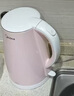 美的（Midea）电热水壶烧水壶养生双层防烫0涂层 食品级304不锈钢1500W快速沸腾1.7L大容量泡茶 HJ1705 实拍图