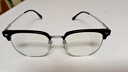 蔡司（ZEISS）镜片近视眼镜框男半框防蓝光辐射可配带散光度数眼睛女钛合金镜架 升级钛材 黑银 眼镜框 实拍图