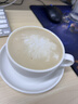 SIMELO施美乐陶瓷咖啡杯 拉花杯 拿铁杯 大口径杯碟套装 蓝山白 实拍图