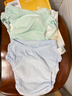 贝肽斯尿布婴儿纱布如厕训练裤隔尿可水洗宝宝戒尿不湿110码2条装 蓝绿 实拍图