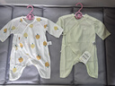 童泰（TONGTAI）婴儿连体衣夏季新生儿衣服宝宝家居内衣蝴蝶衣2件装 绿色52cm 实拍图