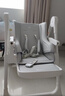 babycare宝宝餐椅6个月以上吃饭可折叠儿童座椅可移动婴儿成长椅 贝壳白 实拍图