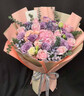 冉子花坊母亲节鲜花速递粉玫瑰百合向日葵混搭花束生日礼物同城配送 韩式玫瑰粉绣球混搭花束 实拍图