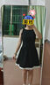UR2026夏季新款女休闲甜酷绑带撞色收腰无袖连衣裙UYY750129 黑色 M 实拍图