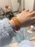 凤禧珠宝红玛瑙手镯女士款玉镯子加宽玉石镯子玉手镯生日礼物送妈妈 鸿运福满（中码58-59mm) 实拍图