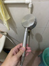 慈晨太空铝金属淋浴花洒喷头套装增压节水卫浴莲蓬头单淋雨头 太空铝花洒+1.5米管+打孔底座 实拍图