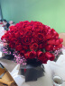 来一客52朵红玫瑰鲜花速递同城配送女友表白全国同城花店送花 66朵红玫瑰花束-白色满天星 晒单实拍图