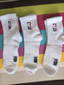NBA袜子男士跑步运动袜吸汗无骨棉袜夏季抗菌防臭消臭中筒篮球袜3双 实拍图