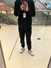 都美姿新款休闲裤男韩版松紧腰修身显瘦百搭弹力束脚小脚九分裤子男帅气 黑色 2XL （130-145斤） 实拍图