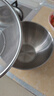 三四钢®不锈钢沥水篮304淘米神器洗菜盆沥水盆筛漏盆食品级淘米水果盆 沥水篮+实盆：22cm 符合新国标GB检测 实拍图