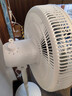 美的（Midea）【品质推荐】七叶轻音柔风电风扇/家用省电落地扇/台式电扇/广角摇头节能宿舍小型风扇 SAE35CA 实拍图