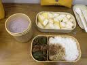 昌木子（CAMUZ）竹纤维饭盒 日式双层便当盒 可微波炉加热 密封上班族 黄色套装 实拍图