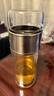 富光玻璃杯双层 带茶隔大容量隔热茶杯高档商务泡茶车载水杯透明杯子 实拍图