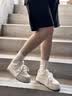 啄木鸟夏季女鞋网面透气小白鞋2026年新款厚底板鞋学生百搭休闲运动鞋子 米白色【单网透气-增高5CM】 37 (235mm) 实拍图
