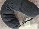 MUJI舒适颈部靠枕 午睡枕U型枕办公室头枕靠枕旅行护颈枕 带帽 深灰色 实拍图