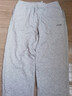 李宁（LI-NING）运动裤卫裤男长裤春秋季新品直筒棉质宽松平口休闲大码休闲跑步女 浅灰色(平口直筒裤+棉质亲肤) M 实拍图