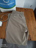 男士休闲裤夏季冰丝薄款弹力宽松直筒速干裤商务休闲运动舒适男裤 卡其色【一件装】 33 实拍图