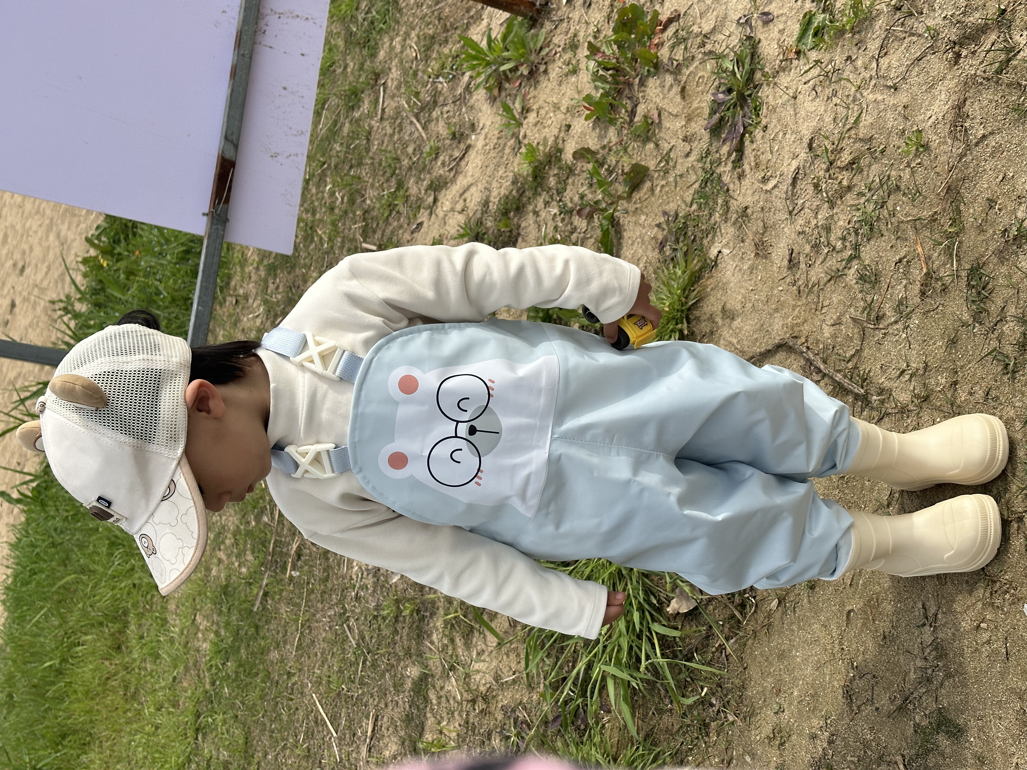 渔多多儿童连体赶海服雨鞋雨裤一体涉水服幼儿园赶海沙水服 实拍图