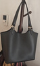 蔻驰（COACH）经典标志DAY 暗扣托特包单肩包大容量复古斜挎包夏季女包 B4/黑色 实拍图