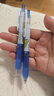 斑马牌（ZEBRA）学霸系列中性笔 0.5mm子弹头按动高颜值签字笔 学生刷题笔记标注笔 蓝笔 JJ77 蓝色 3支装 实拍图