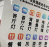 蓝瑞 夜光开关贴标识标示标签贴电表箱贴墙贴装饰插座灯开关面板贴纸 【蓝夜光】马卡龙图标+电表箱 实拍图