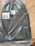 袋鼠双肩包男士背包大容量行李旅游包学生书包女初中商务笔记本电脑包 黑色配红标 实拍图
