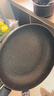 苏泊尔（SUPOR）平底锅不粘锅 牛排煎锅 麦饭石色炒菜锅煎蛋煎饼锅电磁炉燃气通用 推荐【28CM加深】配盖 实拍图