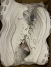 斯凯奇（Skechers）女鞋夏季小白鞋蕾丝休闲运动熊猫鞋黑色增高厚底老爹鞋11959 白色/WHT 38.5 尺码偏大，建议选小半码 实拍图