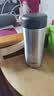 膳魔师（THERMOS）保冷保温杯400ML高真空不锈钢商务办公保温杯JCG-400C SBK 实拍图